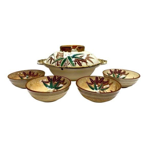 Vintage ChikUSA Fire Proof Ceramic Rice Service Set - Picture 1 of 5